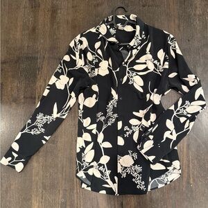 H&M Long Sleeve Floral Blouse